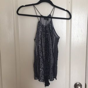Halter Top Patterned Tank